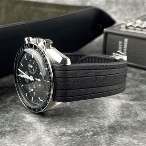 omega speedmaster rubber strap|omega speedmaster rubber strap 20mm.